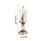 Christmas Candle Light Simulation Snow Globe Lamp with-YS 7