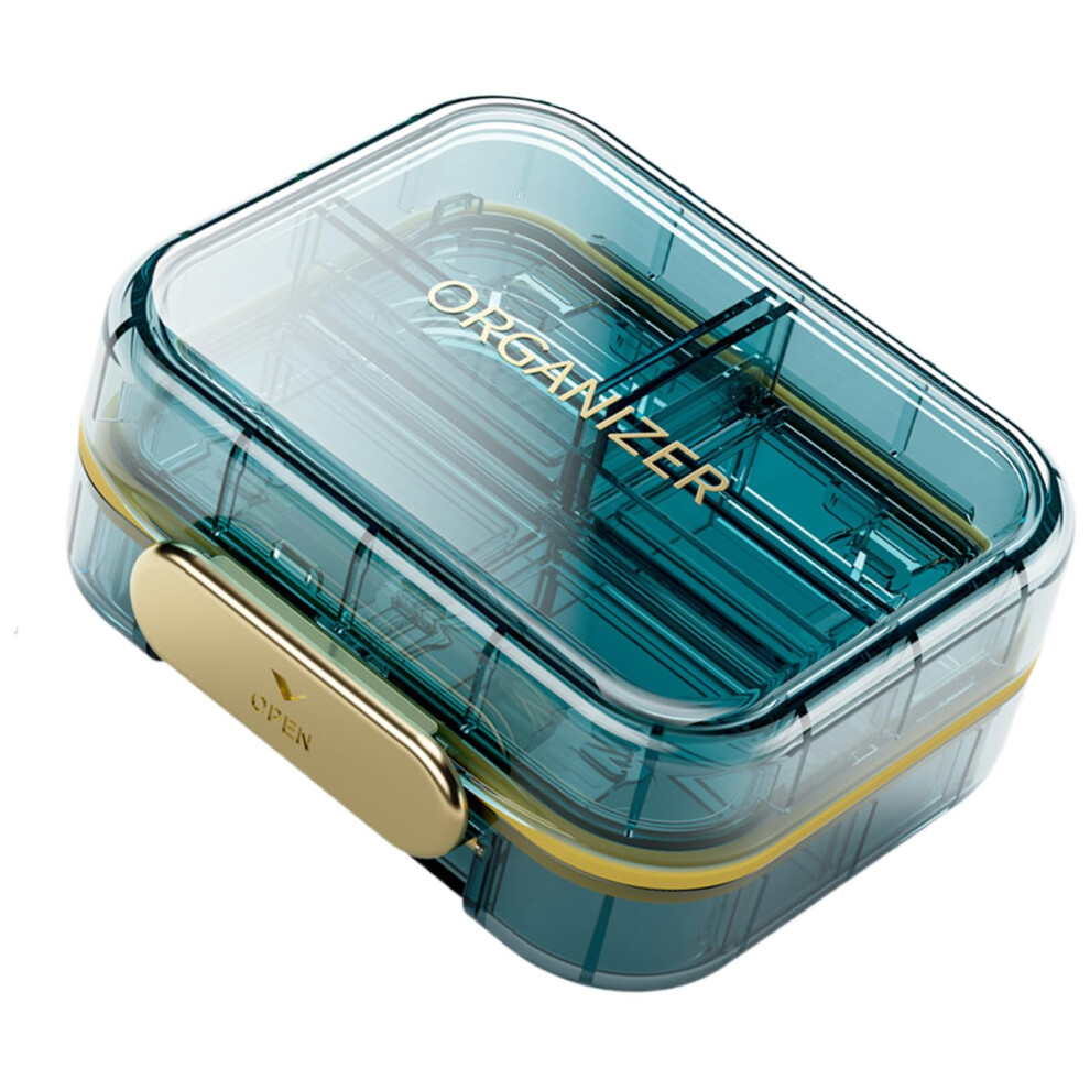 Travel Pill Organizer 7 Compartments Pill Case Daily Pills Box for Vitamins Medicine Holder Organizer to Keep