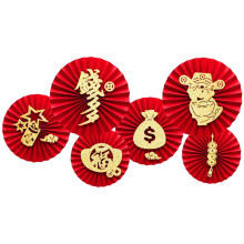 Decorative Paper Fan Ornament For 2026 Spring Festival-C060