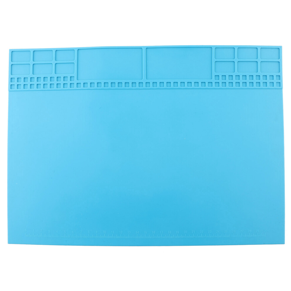Silicone Soldering Mat Heat Resistant Anti Static Repair Work Station Large Working Area With Storage Grid For Electronics Maintenance Platform Includ 9486358082676