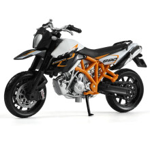 Offroad Motorcycle 990 Supermoto R Dirt Bike Model Toy 1:18 Black