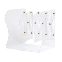 Sujetalibros extensibles para estanterías, plástico premium, diseño retráctil, soporte creativo para libros, aspecto de estante, diseño