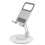 Suporte giratório para tablet com base de 360 graus, ajustável, compatível com iPad e Galaxy Tab de 4 a 14 polegadas, design dobrável e 6