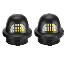 Conjunto de luzes de placa de LED para veículos Ford, luz branca 6500K, chips de LED SMD de alta potência com CANBUS, instalação fácil e sem