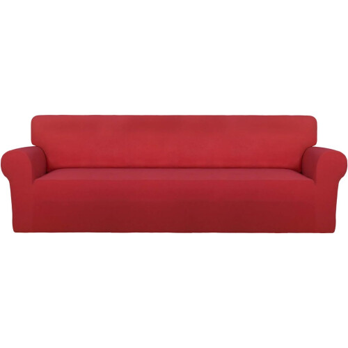 Capa protetora de elastano para sofá de dois lugares, capa macia antiderrapante para sofá, protetor de móveis com base elástica, âncoras de