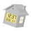 Modern Plastic Alarm Clock For Bedrooms Accurate Time-White 1