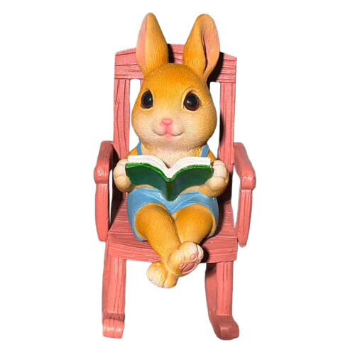 Garden Rabbit Statue Outdoor Decoration Easter Rabbit Figurines