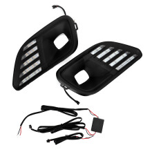LED-mistlampen voor Jeep Cherokee 2019-2020, dagrijverlichting met 3-kleurige LED-richtingaanwijzertechnologie, DRL-lampunit voor verbeterde