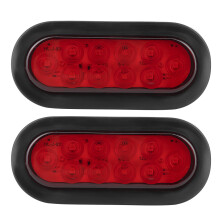 Luce LED ovale impermeabile per rimorchio, luce di stop, indicatore di direzione, posizione, freno posteriore, visibilità super elevata, lunga