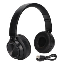 Bluetooth-hörlurar med inbyggd mikrofon, HiFi-stereoljud för djup bas och kristallklar diskant, utökat frekvensområde, lätta och följsamma