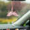 Practical Angel Wing Auto Decors Sculpture-Single sided black w 2