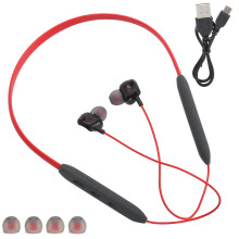 Bluetooth-hörlurar med halsband och supersnabb laddning, vattentäta och svettåliga för sport, semi-injära in-ear-hörlurar, fantastisk
