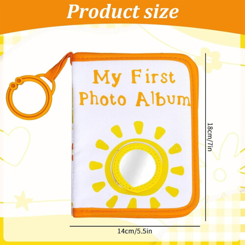 Cute Sun Pattern Baby Memory Photo Book with Mirror and 2