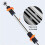 Pullup bar, door pullup bar, adjustable length, nonslip, fitness (orange) 2