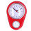 Red Kitchen Timer Wall Clock 9 Inch Quartz Silent Multifunction & Precise Time 3