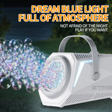 Seifenblasenmaschine mit 10 Löchern und Lampe,