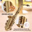 Eb-Altsaxophon, Messing, lackiert, Gold, 9
