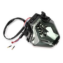 Conjunto de lanternas traseiras de LED integradas para motocicleta, design três em um, alto brilho, baixo consumo de energia, carcaça durável e
