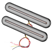 Faixa de luz traseira de LED para reboque com funções integradas de freio e seta. Sistema de iluminação ultrabrilhante e à prova d'água. Para