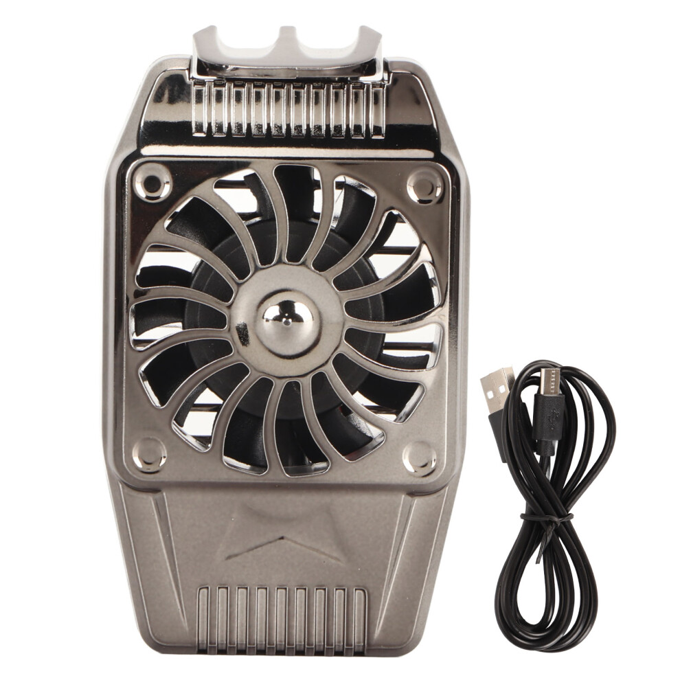 Mobile Phone Cooler Rechargeable Cooling Fan Cell Phone Radiator For Gaming Video Watching With Turbo Air Outlet, Rapid Cooling Silent Design Compatib 9486358083505