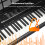BIGFUN Elektronisches Keyboard-Piano mit 61 10