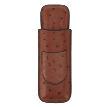 Cigar Holder For Travel, Stylish Humidor Case With Front Pocket And Lightweight Design Portable Storage Pouch For Cigars Durable Leather Container For