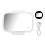 Touch Control Car Vanity Mirror USB Rechargeable Three Light Modes Dimmable LED Lights Smart Touch Control Design Built In Lithium Battery Compact 1