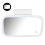 Touch Control Car Vanity Mirror USB Rechargeable Three Light Modes Dimmable LED Lights Smart Touch Control Design Built In Lithium Battery Compact 5