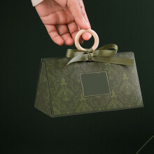 5er-Pack elegante Hochzeits-Süßigkeiten-Geschenkboxen mit Griff für Partys und Festivals