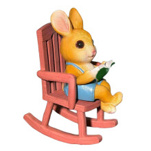 Statue de lapin de jardin, dĂ©corations extĂ©rieures, chaise Ă