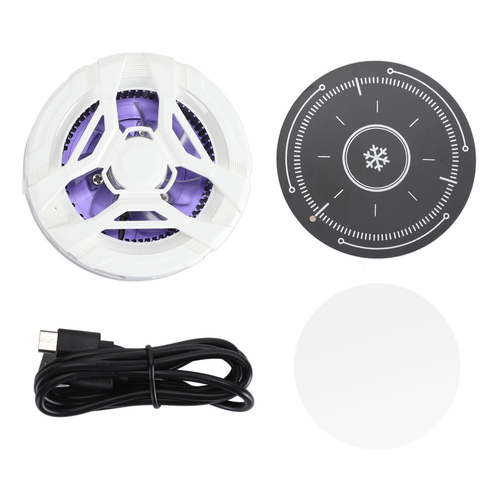 Phone Cooler For Mobile Gaming, Advanced Cooling Technology Semiconductor Refrigeration Radiator With Led Temperature Display Universal Clamp Rgb Leds 9486358082973