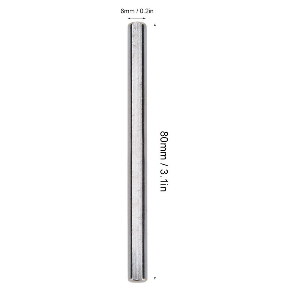 6Pcs Stange D Achse 303/304 Edelstahl Genauigkeit