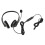 Fone de ouvido HD para comunicação de voz com arco retrátil e microfone giratório, compatível com Skype, Webinars e Call Center. 2