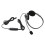 Fone de ouvido HD para comunicação de voz com arco retrátil e microfone giratório, compatível com Skype, Webinars e Call Center. 7
