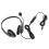Fone de ouvido HD para comunicação de voz com arco retrátil e microfone giratório, compatível com Skype, Webinars e Call Center. 3