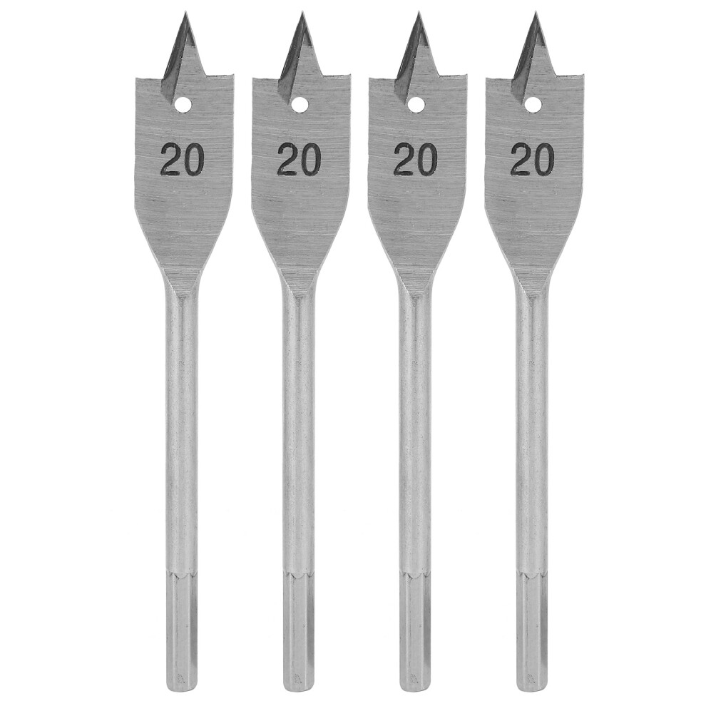 4-teiliges flaches Holzbohrer-Ersatz-Set aus