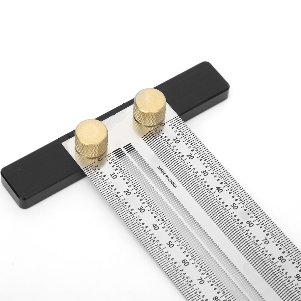 Edelstahl T Typ Loch Lineal Anreißen Gauge