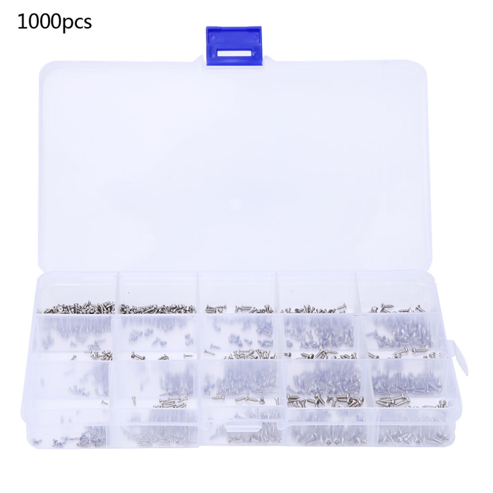 1000 StãCke Miniatur Rundkopf Senkkopf Kreuz 8349283449581