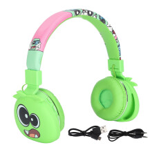 Gyerek Bluetooth fejhallgató dinoszaurusz dizájnnal, összecsukható, hangerőszabályzós, zajszűrős, fülre helyezhető fejhallgató