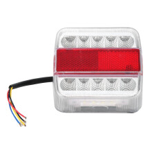 LED-trekhaakset met magnetische aanhangerverlichting, inclusief zuiver koperdraad, 7,6 meter kabel en 7-polige stekker, stop-, knipper-, achterrem-