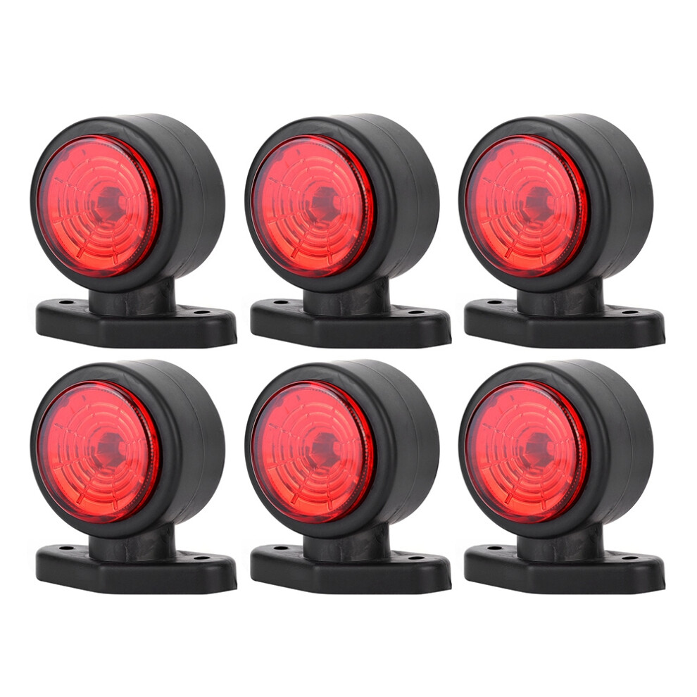 Side Marker 4 Truck Trailer, 12V Led W/ Grommet Mount Led Clearance Ip67 Waterproof Reflex Lens Flush Mount Dot Approved Waterproof Light 9139052962422