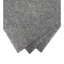 Craft Felt 40 x 30 cm Pack of 3 Gray