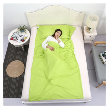 Sleeping Bag Breathable Sleeping Bag Liner Sleeping Bag Tourism Mat Camping Outdoor Sleeping Bag Set Hotel Room Liner Green75x210cm