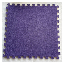 24 x 24 inch foam mat floor tiles, interlocking foam padding with border for training, yoga, playroom, garage, basement 10piece set, purple