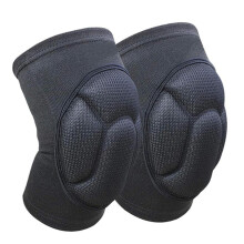 elastic knee protectors, thickened protection, sports knee guards, fitness, basketball knee brace, black