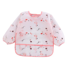 Breathable painting flamingo toddler art aprons for boys and girls bibs children's smocks