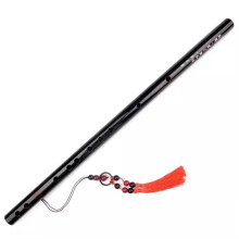 Bamboo Flute Professional Flute Beginner Zerobased Transverse Flute Instrument Adult Professional Bamboo Flute (Black, D Key) D Key Black