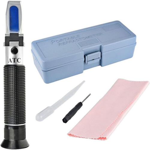 Digital Refractometer 0–32% Handheld, Molasses, Food, Beverages, Optical, Sugar Tester 1