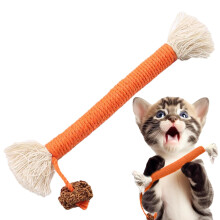 Catnip Chew Toy for Cats, Silvervine Sticks for Teeth Cleaning Kittens, Cat Dentals Toy Orange1