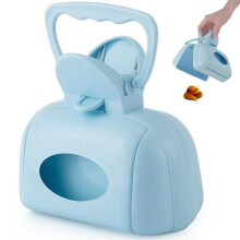 Dog Poop Scoop for Large and Small Dogs, Tool for Collecting Dog Poop, Pet Waste Cleaner, Ideal for Lawn, Grass, Dirt, Gravel Blue